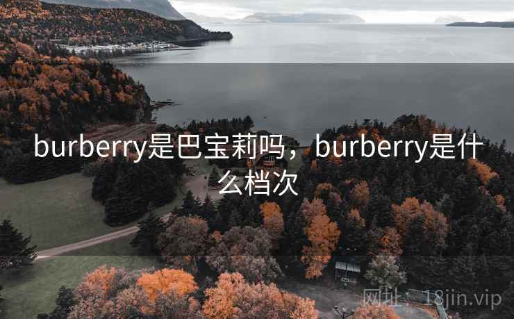 burberry是巴宝莉吗，burberry是什么档次